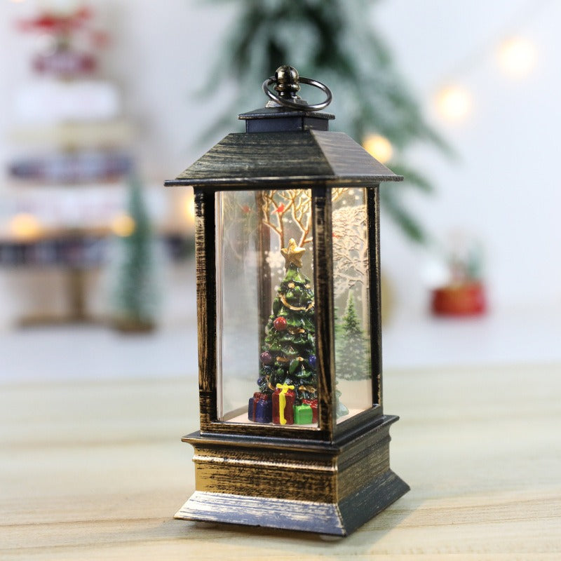 Warmioo Christmas Lantern Snow Globes