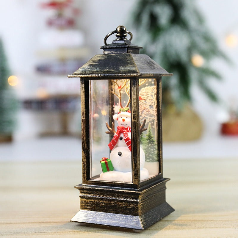 Warmioo Christmas Lantern Snow Globes