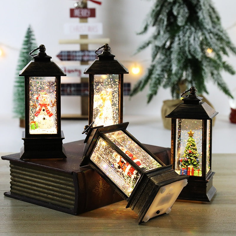 Warmioo Christmas Lantern Snow Globes