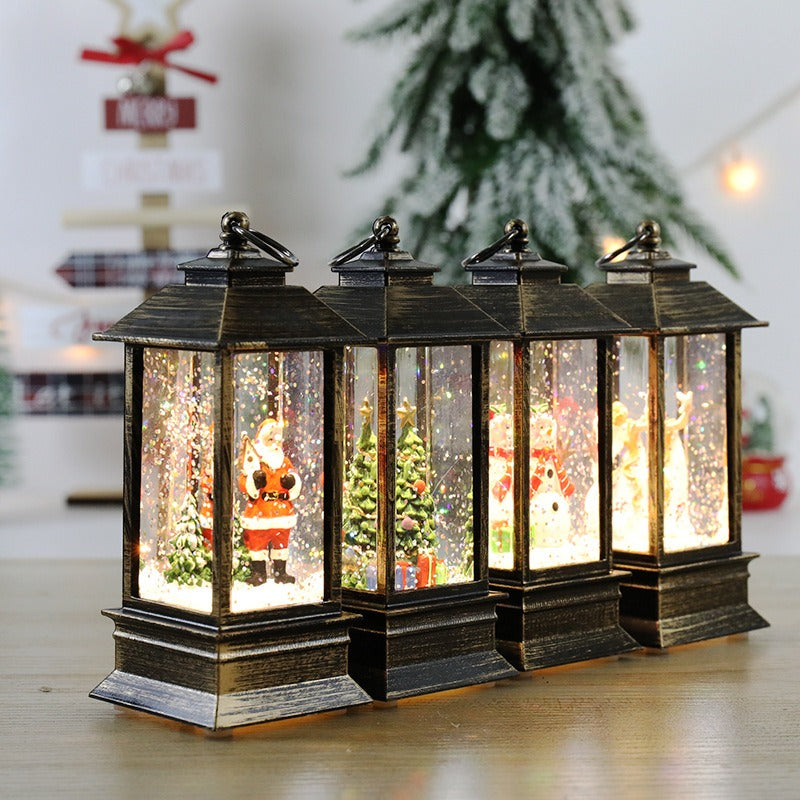 Warmioo Christmas Lantern Snow Globes