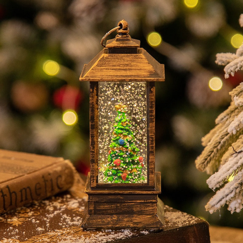 Warmioo Christmas Lantern Snow Globes