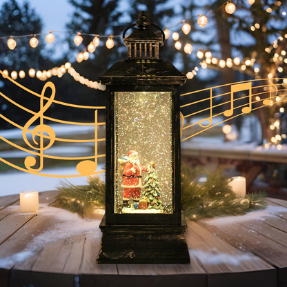 Warmioo Christmas Snow Globe Lantern